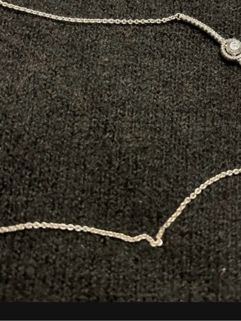 Pandora Silver Necklace  with Sparkling Accents